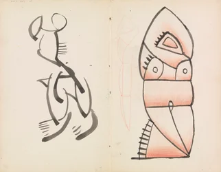 Studie voor een figuratief beeldhouwwerk, hurkende figuur