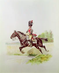 Soldaat van de Keizerlijke Garde te paard