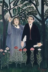 De muze inspireert de dichter, 1909