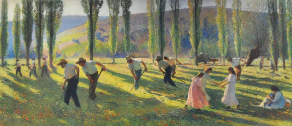 De vier seizoenen: zomer, de maaiers