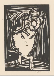 Vrouw die een zak op haar rug draagt