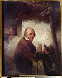 De man met het wijnglas