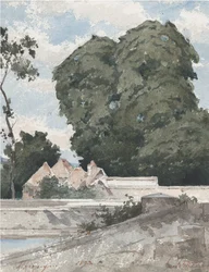 Uitzicht vanaf de wallen bij Chartres, 1893