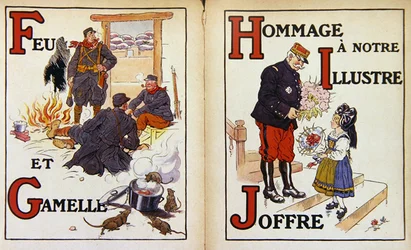 Vuur en mess tin, en eerbetoon aan maarschalk Joffre, illustratie uit 