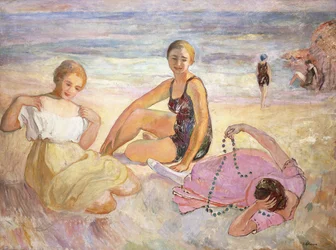 Drie Vrouwen op het Strand