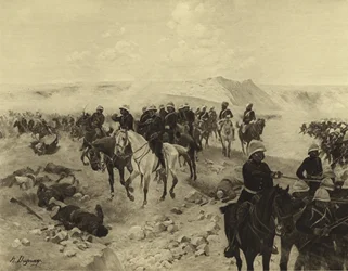 Slag bij Kandahar, 1879 (gravure)