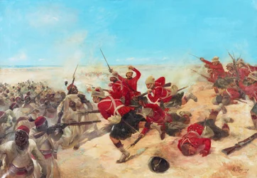 De Black Watch bij de Slag van Tel-el-Kebir op 13 september