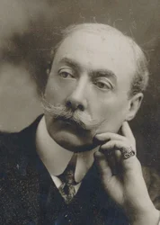 Portret van pianist en componist André Messager