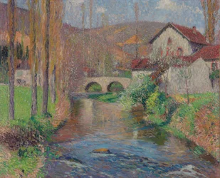 Labastide du Vert Brug Gezien vanaf Stroomafwaarts