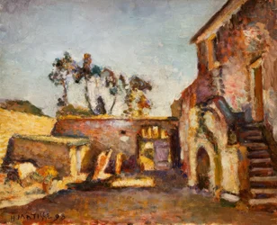 Binnenplaats van de molen van Ajaccio