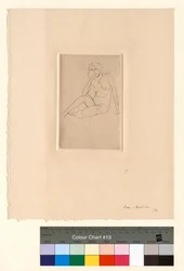 Zittende figuur - Naakt