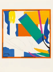 Convoluut van acht kleurenlitho