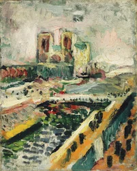 Notre-Dame, ca.1900 (olieverf op doek)