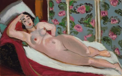 Naakt op een chaise longue