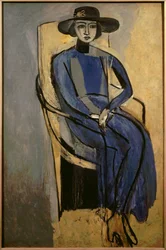 Portret van Greta Prozor 1916 (olieverf op doek)