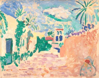 Straat in Biskra, Algerije