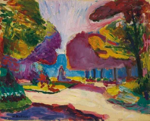 De Luxemburgse tuinen, Parijs, ca. 1902 (olieverf op doek)