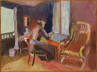 Vrouw in een interieur