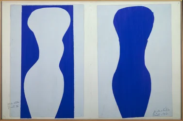 jazz - vormen 1944 (Gouache, geknipt en geplakt papier op doek)
