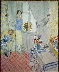le boudoir 1921 (olieverf op doek)