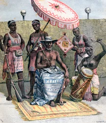 Behanzin, koning van Dahomey, 1892