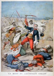 Dood van luitenant Collet, Algerije, 1896