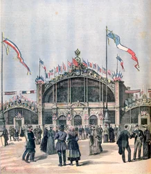 Gevel van de Frans-Russische expositie, Moskou, 1891
