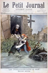 Overstromingen in de Midi, Zuid-Frankrijk, 1897