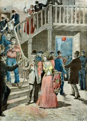 Politie-inval in een Parijs bordeel