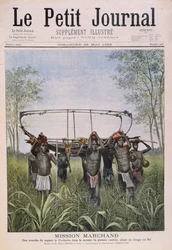 De Marchand-missie reist van de Congo naar de Nijl, uit Le Petit Journal, 28 mei 1899