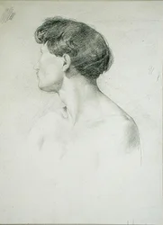 Man in profiel