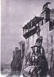 De ganzen die Rome redden, uit MacMillan schoolposters, c.1950-60s