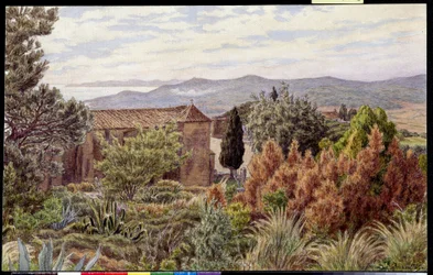 Landschap. Tekening door Henri RIVIERE (1864-1951)