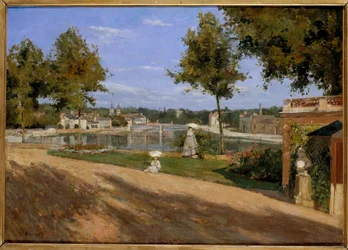 Het terras aan de Seine bij Melun