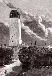 Cambridge-observatorium, "Van de aarde naar de maan" door Jules Verne