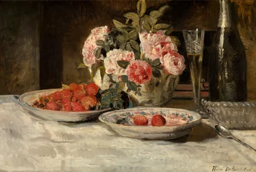 Aardbeien en champagne