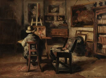 Het Atelier van Ferdinand De Braekeleer I, Vader van de Schilder
