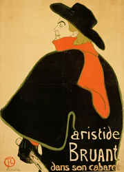 Aristide Bruant in zijn Cabaret, 1893