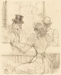 Aan de Picton Bar, rue Scribe