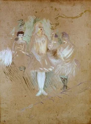 Bij de Folies-Bergère: Figuranten