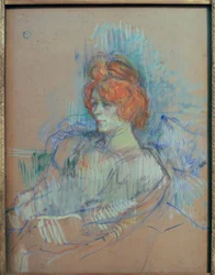 Zittende vrouw