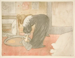 Vrouw bij het bad, uit de serie Elles