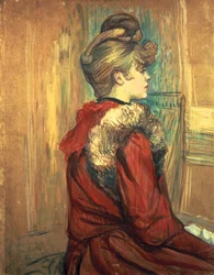 Meisje met een Bont Stola, Mademoiselle Jeanne Fontaine, 1891