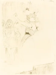 Lender die de bolero danst in Chilperic, 1895