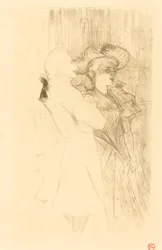 Lender en Auguez in La chanson de fortunio Lender et Auguez dans La chanson..., 1895