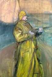 Portret van Maurice Joyant in de baai van Somme