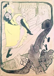 Poster voor Jane Avril in de Jardin de Paris, 1893