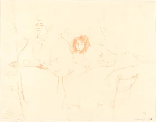 Vrouw met een dienblad, 1896