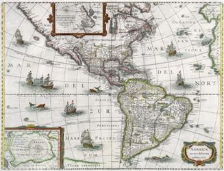Kaart van Amerika, 1631