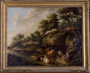 Landschap met koeherder